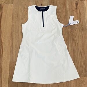 Southern Tide White Mini Dress with Zipper